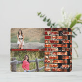 5 x 7 Brick Wall Grunge Building Hogere aankondigi Aankondiging (Staand voorkant)