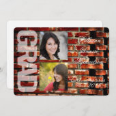 5 x 7 Brick Wall Grunge Building Hogere aankondigi Aankondiging (Voorkant / Achterkant)