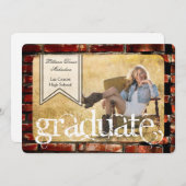 5 x 7 Brick Wall Grunge Building Hogere aankondigi Aankondiging (Voorkant / Achterkant)