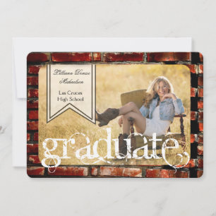 5 x 7 Brick Wall Grunge Building Hogere aankondigi Aankondiging