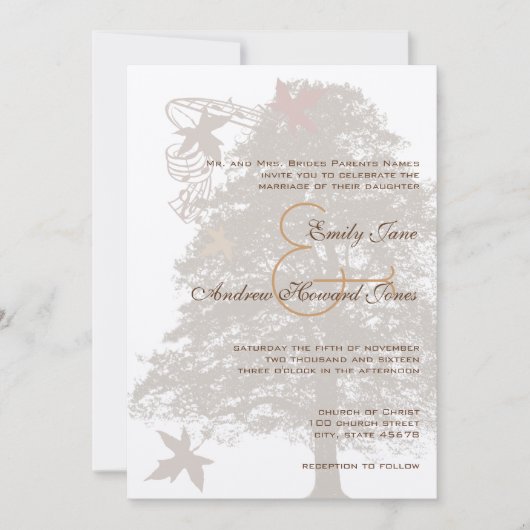 5 x 7 bruine eik - Weddenschap Kaart (Voorkant)