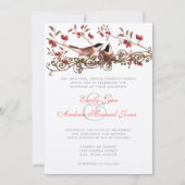 5 x 7  Chickadees Wedding Invitation Kaart (Voorkant)