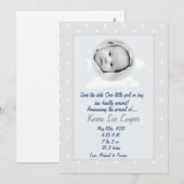 5 x 7 Cirkel met aankondiging van de geboorte van  (Voorkant / Achterkant)