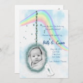 5 x 7 Cirkel met aankondiging van de regenboogfoto (Voorkant / Achterkant)