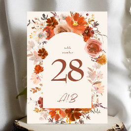 5 x 7 Cream Sinaasappel Herfst Bloemenboog Tafelnu