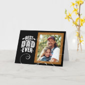 5" x 7" Custom Vaderdag Kaarten 'Beste vader ooit' (Gele Bloem)