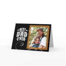 5" x 7" Custom Vaderdag Kaarten 'Beste vader ooit'