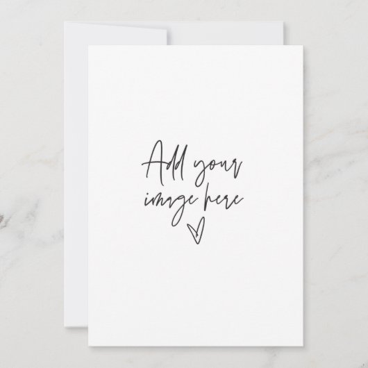 5 x 7 Custom Weddenschap Invitation Holiday-fotoka Kaart (Voorkant)