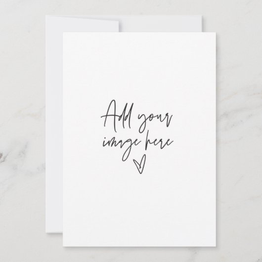 5 x 7 Custom Weddenschap Invitation Holiday-fotoka Kaart (Achterkant)