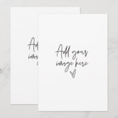 5 x 7 Custom Weddenschap Invitation Holiday-fotoka Kaart (Voorkant / Achterkant)