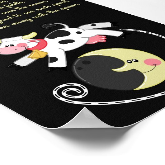 5 x 7 Diddle Diddle Rhyme Kinder Room Art Poster (Hoek)