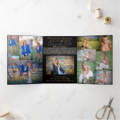 5 x 7 Drievoudig Afstuderen Aankondiging uitnodigi (Binnen)