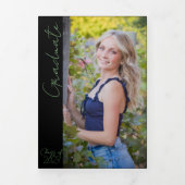 5 x 7 Drievoudig Afstuderen Aankondiging uitnodigi (Cover)