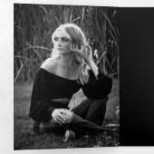 5 x 7 Drievoudig Afstuderen Aankondiging uitnodigi (Binnenzijde eerst)