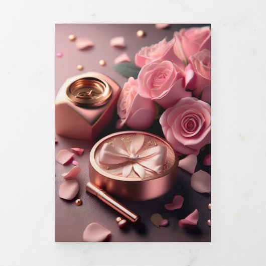 5" x 7" drievoudig letter vouw uitnodiging (Cover)