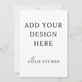 5 x 7 Dubbelzijdig Uitnodiging Sjabloon Portret (Voorkant)