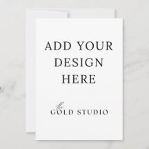 5 x 7 Dubbelzijdig Uitnodiging Sjabloon Portret