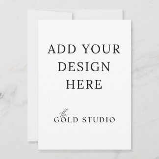 5 x 7 Dubbelzijdig Uitnodiging Sjabloon Portret