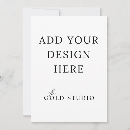 5 x 7 Dubbelzijdige Uitnodiging Template Portret (Voorkant)