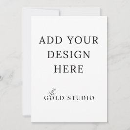 5 x 7 Dubbelzijdige Uitnodiging Template Portret