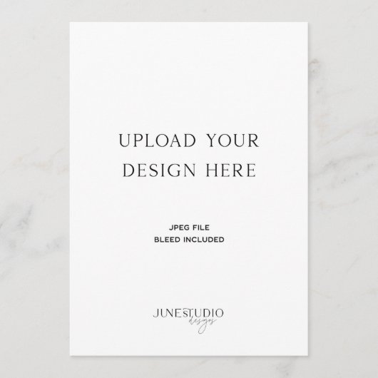 5 x 7" enkelzijdige Kaart afdrukken (Voorkant)