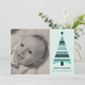 5 x 7 Fair Isle kerstfeestay-fotokaart Feestdagenkaart (Staand voorkant)