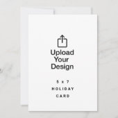 5 x 7 Familie vakantie Kaart, upload uw Afbeelding Kaart (Voorkant)