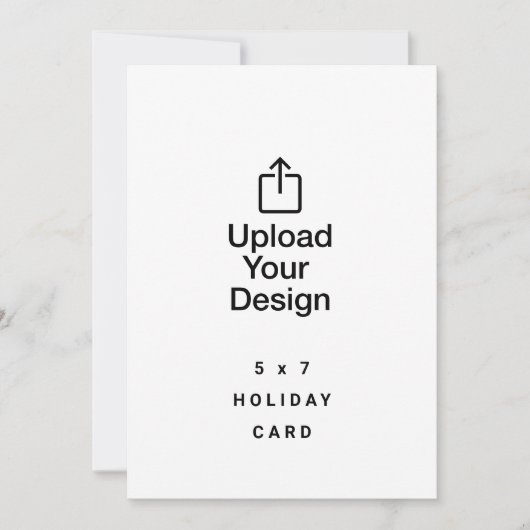 5 x 7 Familie vakantie Kaart, upload uw Afbeelding Kaart (Voorkant)