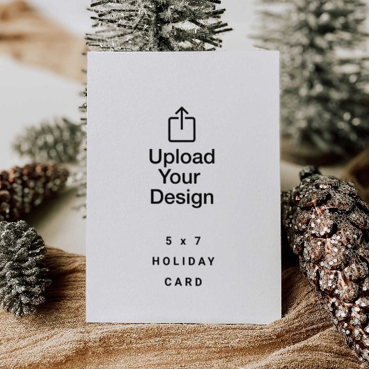 5 x 7 Familie vakantie Kaart, upload uw Afbeelding Kaart