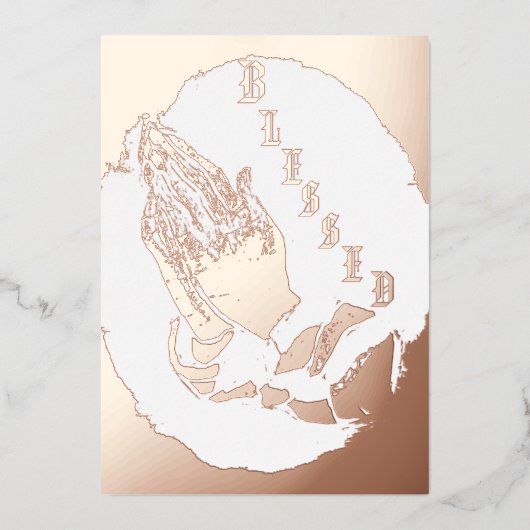 5" x 7" Folie Kerstkaart Feestdagenkaart (Voorkant)