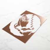 5" x 7" Folie Kerstkaart Feestdagenkaart (Gedraaid)