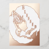 5" x 7" Folie Kerstkaart Folie Feestdagenkaart (Voorkant)