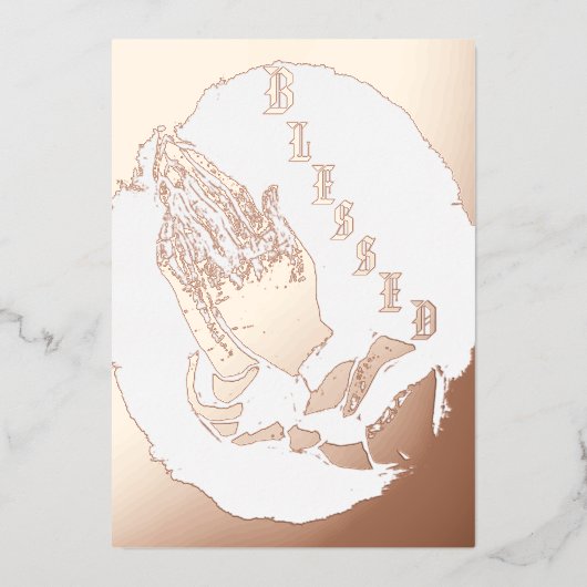 5" x 7" Folie Kerstkaart Folie Feestdagenkaart (Voorkant)