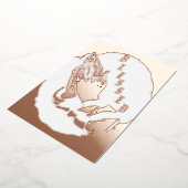 5" x 7" Folie Kerstkaart Folie Feestdagenkaart (Gedraaid)