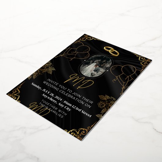 5" x 7" Folie Uitnodiging (Gedraaid)