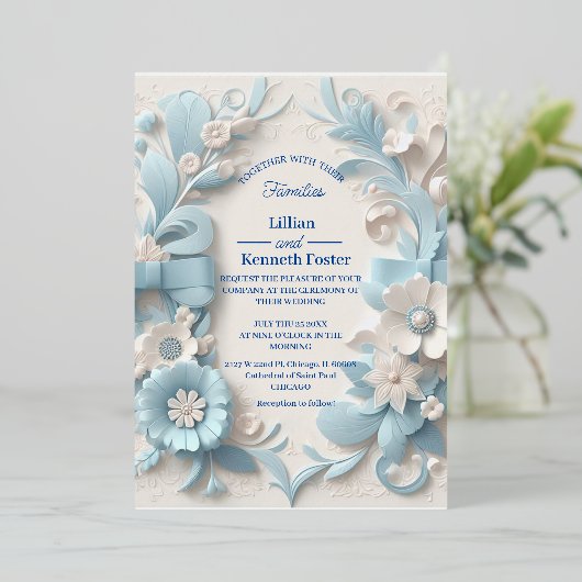 5" x 7" Folie Uitnodiging (Staand Voorkant)