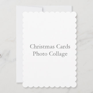 5" x 7" gekartelde kerstkaarten fotocollage kaart