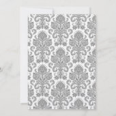 5 x 7 Gele Damask Lace Weddenschap Uitnodiging (Achterkant)