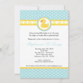 5 x 7 Gele Rubber Ducky Baby shower Uitnodiging (Voorkant)