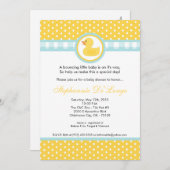 5 x 7 Gele Rubber Ducky Baby shower Uitnodiging (Voorkant / Achterkant)
