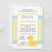 5 x 7 Gele Rubber Ducky Baby shower Uitnodiging (Voorkant)