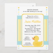 5 x 7 Gele Rubber Ducky Baby shower Uitnodiging (Voorkant / Achterkant)