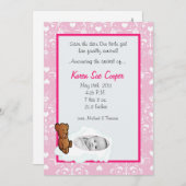 5 x 7 Girl Circle PHOTO over 'Cloud Birth'-aankond Kaart (Voorkant / Achterkant)