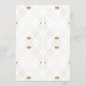 5 x 7 gouden witte klassieke bruiloft tafel nummer (Achterkant)