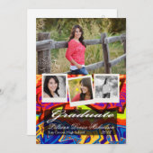 5 x 7 Graffiti Paint Air Brush Senior Aankondiging (Voorkant / Achterkant)