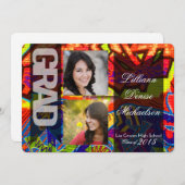 5 x 7 Graffiti Paint Air Brush Senior Aankondiging (Voorkant / Achterkant)