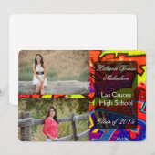 5 x 7 Graffiti Paint Air Brush Senior Aankondiging (Voorkant / Achterkant)