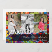 5 x 7 Graffiti Paint Air Brush Senior Aankondiging (Voorkant / Achterkant)