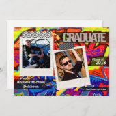 5 x 7 Graffiti Paint Air Brush Senior Aankondiging (Voorkant / Achterkant)