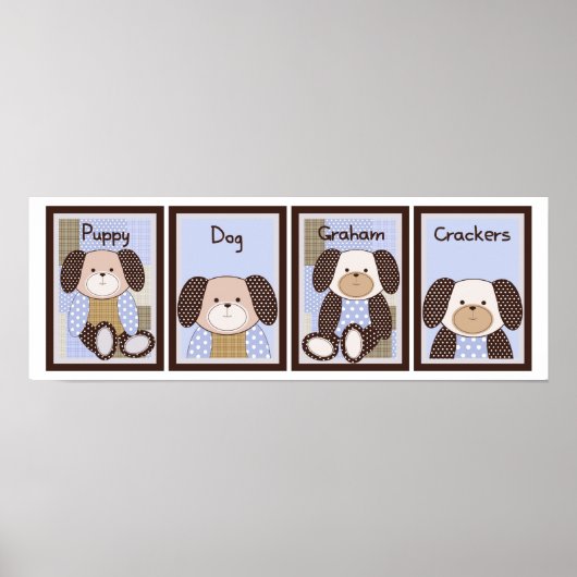 5 x 7 Graham Crackers Baby Beddeding Wall Art Poster (Voorkant)